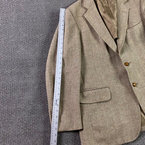 Vintage Harris Tweed Blazer Sport Coat Men's 40 SHORT Brown Wool - Picture 11 of 14